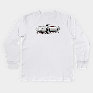 Silver Spyder 550 Vintage Car Kids Long Sleeve T-Shirt